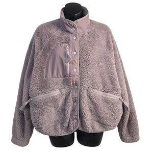 Aeropostale Women's Purple Fleece Jacket Size M